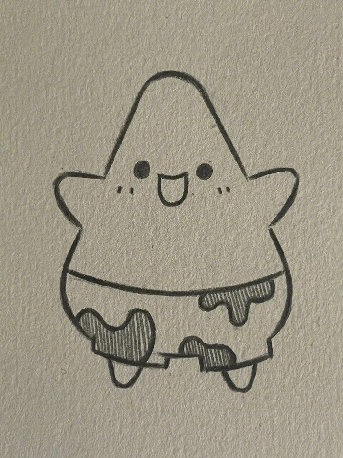 简笔画海星(海星简绘)