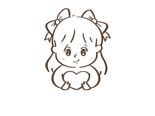 毛衣简笔画图片女孩(女孩毛衣简笔画)